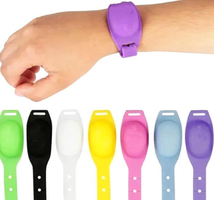 

10pcs Adult Kid Liquid Wristband Hand Dispenser Handwash Gel With Whole Sanitizing vclean Adjustable Silicone Wristbands Bracele1