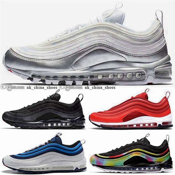 

12 eur fashion Sneakers running 46 97 joggers Air 5 shoes casual women Max size us 35 trainers men 97s cushion gym scarpe big kid boys mens, Black;red