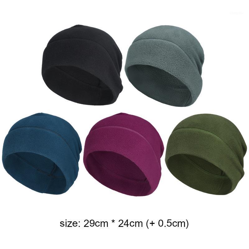 

Windproof Sports Cycling Fleece Beanie Hat Elastic Cap Biking Outdoor Climbing Skating Portable Cycling Parts Unisex Sports Cap1, Black