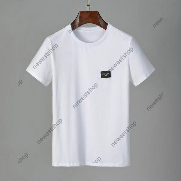 

2021 new arrival designers mens clothes tshirt color badge classic letter casual tshirt women luxury t shirt dress tee tops, White