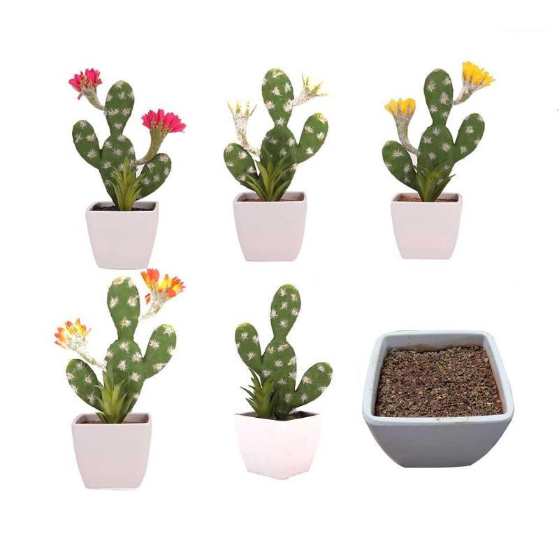 

Decorative Flowers & Wreaths High - End Simulation Cactus Bonsai 3-Ear Succulent DIY Innovative Miniascape Without Pot1