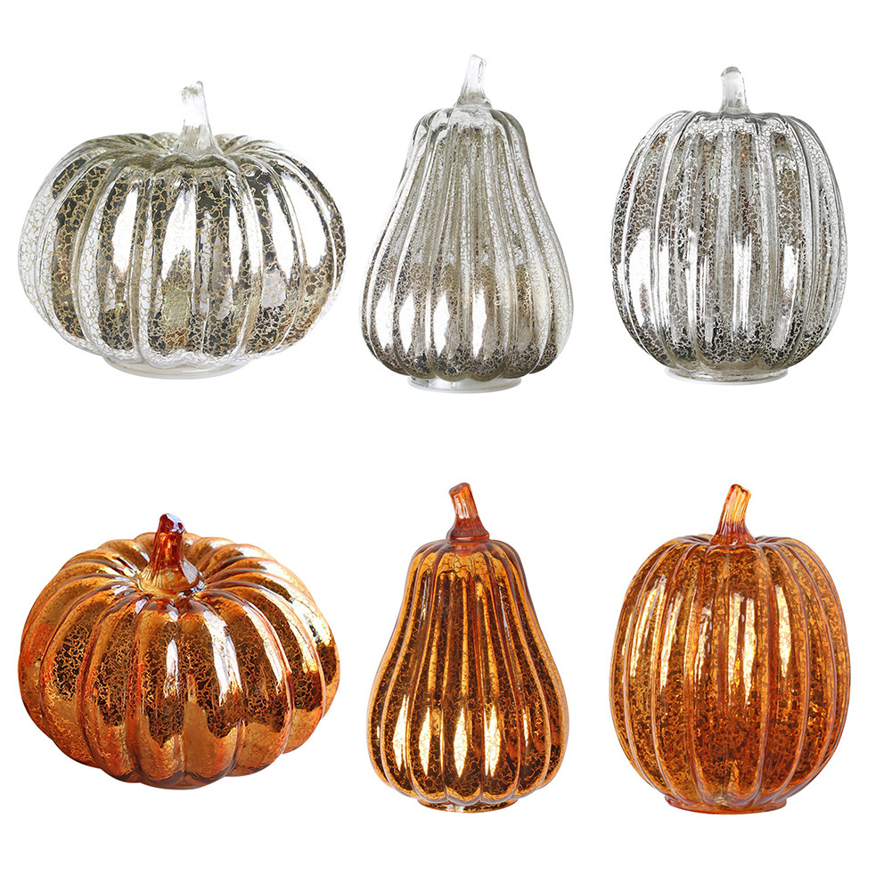 

Simple Halloween Light LED Pumpkin Glass Festival Decorative Night Lights Xmas Lantern Home Party Decor Props Desktop Ornaments