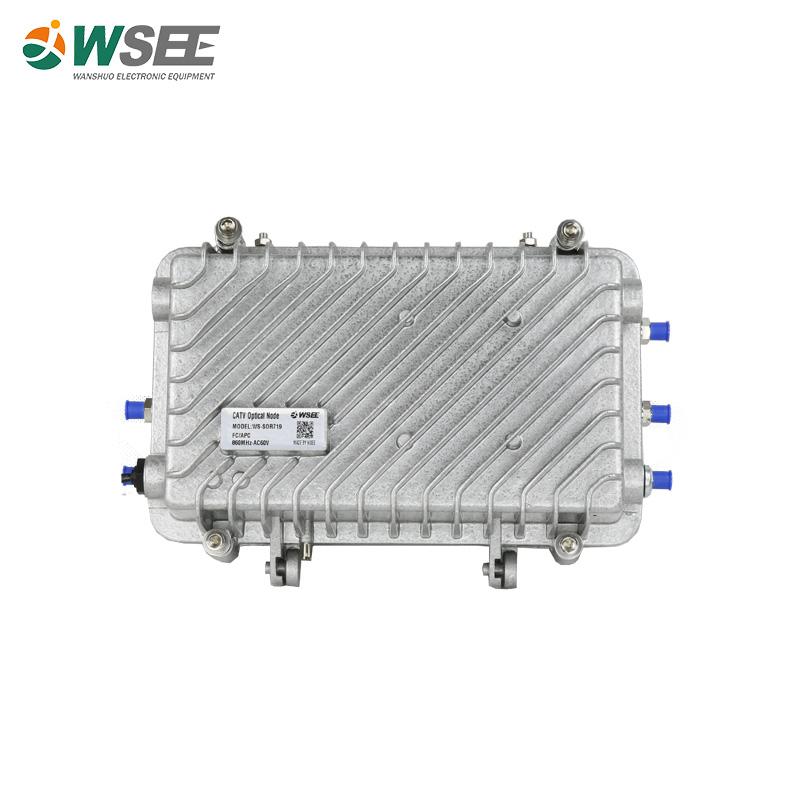 

Four way output ports outdoor receiver with return path
