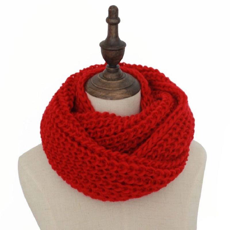 

2020 Hot Sale Winter Cable Ring Scarf Women Knitting Infinity Scarves Knitted Warm Neck Circle Scarf bufandas cuellos