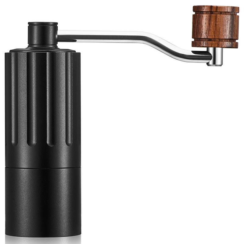 

Mini Manual Stainless Steel Core Coffee Grinder Adjustable Coffee Mill With Storage Rubber Loop Easy Cleaning Portable-Black1