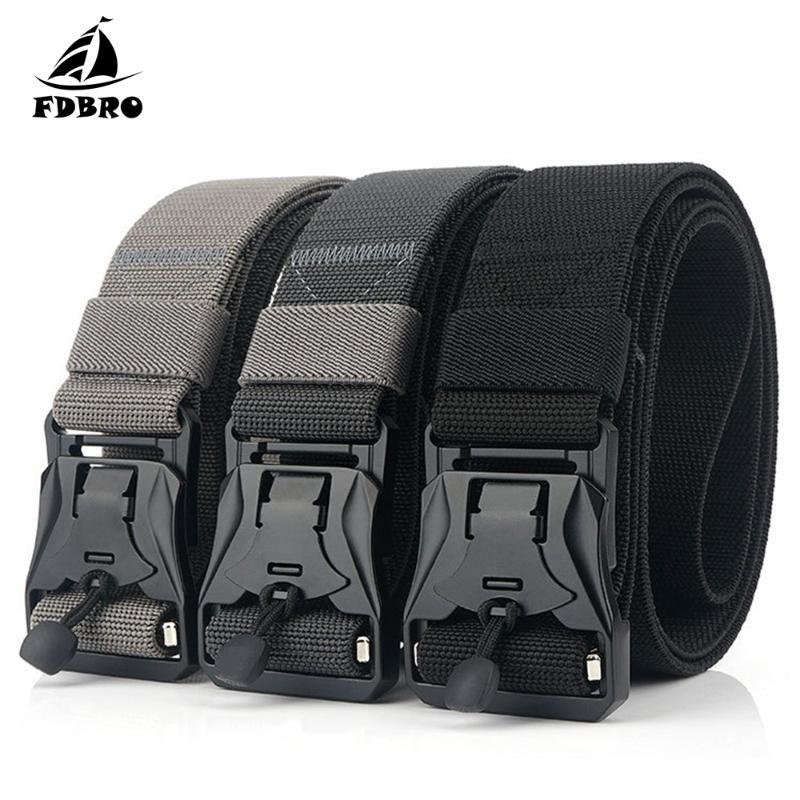 

FDBRO Tactical Belt Combat Tactical Belts for Men Army Training Nylon Metal Buckle Waist Belt Outdoor Hunting Waistband