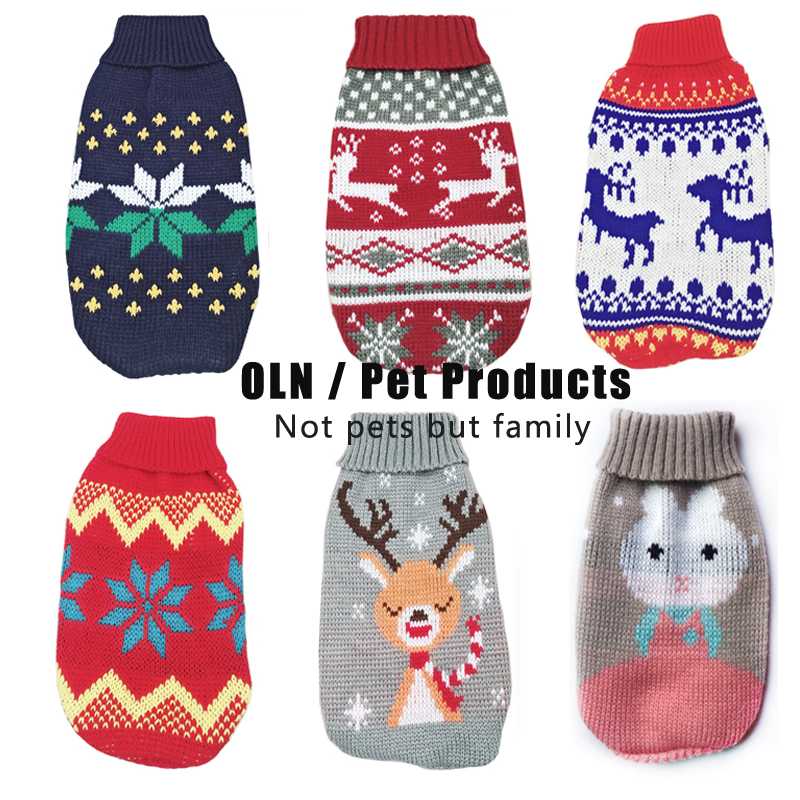 

Christmas Cat Dog Sweater Pullover Winter Dog Clothes for Small Dogs Chihuahua Yorkies Puppy Jacket Pet Clothing ubranka dla psa, 014