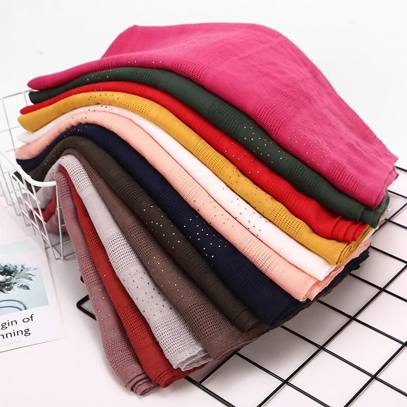 

Scarves 90*180cm Hijab 2022 Maxi Big Size Scarf For Muslim Women Headscarf Ladies Headwraps Pashmina Fashion Islam, Blue;gray