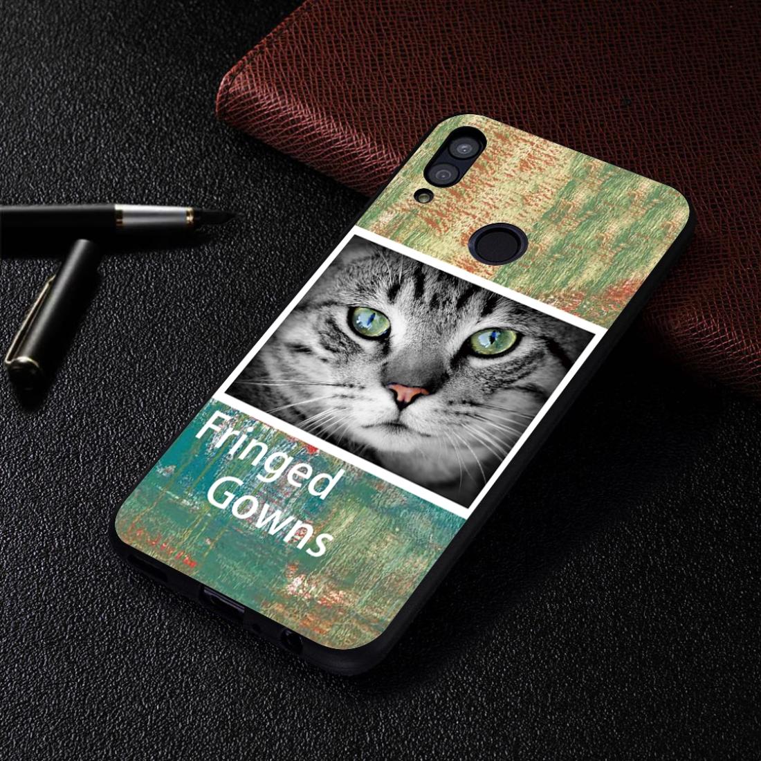 

Cat Painted Pattern Soft TPU Case for Huawei P Smart