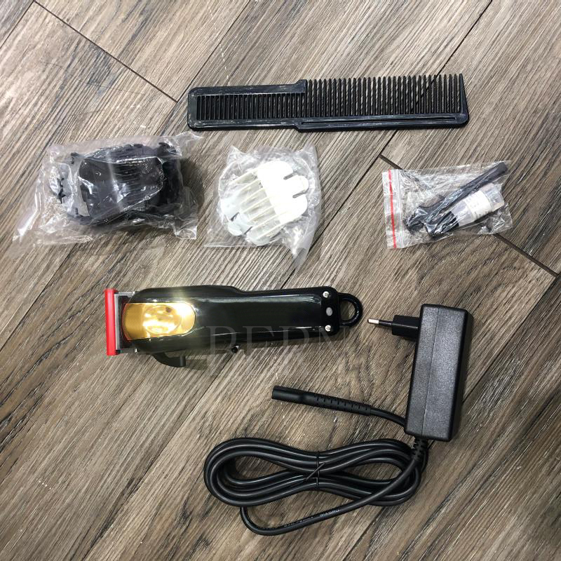 

10pcs DHL 8184 Magic Clip Metal Hair Clipper Electric Razor Men Steel Head Shaver Hair Trimmer Gold Red US Version