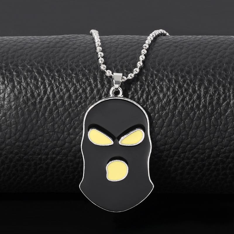 

Game CSGO Black Masked Anti-Terrorism Head Cover Black Necklace Collection