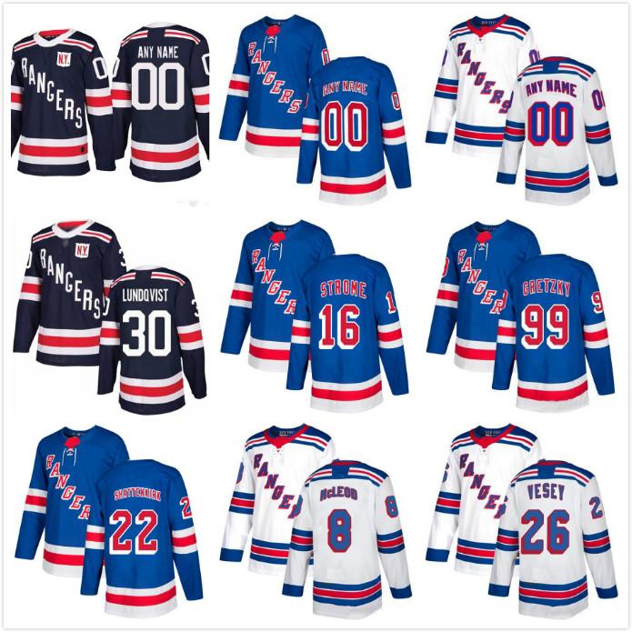 

Custom Men's Kids Women's New York rangers jerseys 99 Wayne Gretzky 26 Vesey 61 Nash Pavel Customize any number any name hockey jersey, Colour 7