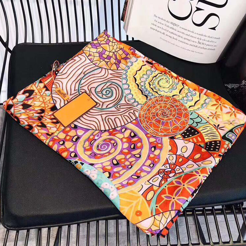 

Spring And Summer Silk Jacquard Scarf For Women Designer Scarves High Quatity Fashion Head Scarfs Shawl Plaid Hijab Original Box