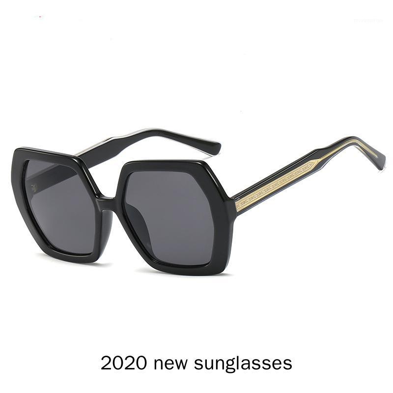 

Oversized Vintage Irregular Square Sunglasses Men Women Fashion Silver Mirror Goggle Sun Glasses Female UV400 NX1