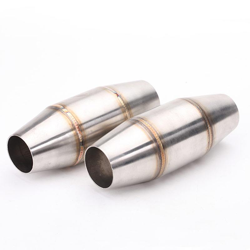

Universal 51mm Motorcycle Exhaust Muffler Pipe Stainless steel 35MM Muffler Adapter Modified Exhaust Catalyst Expansion Chamber