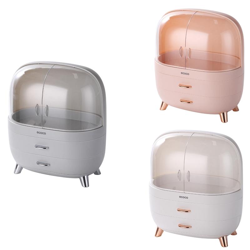 

Hooks & Rails Ecoco Makeup Storage Organizer Box Cosmetics Display Rack With Drawer Jewelry Container Desktop