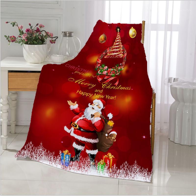 

Christmas Flannel Blanket Fluffy Fleece Blankets Winter Travel Party Decoration Bedspread Xmas Gift Plush For Bed Sofa Car Cover1