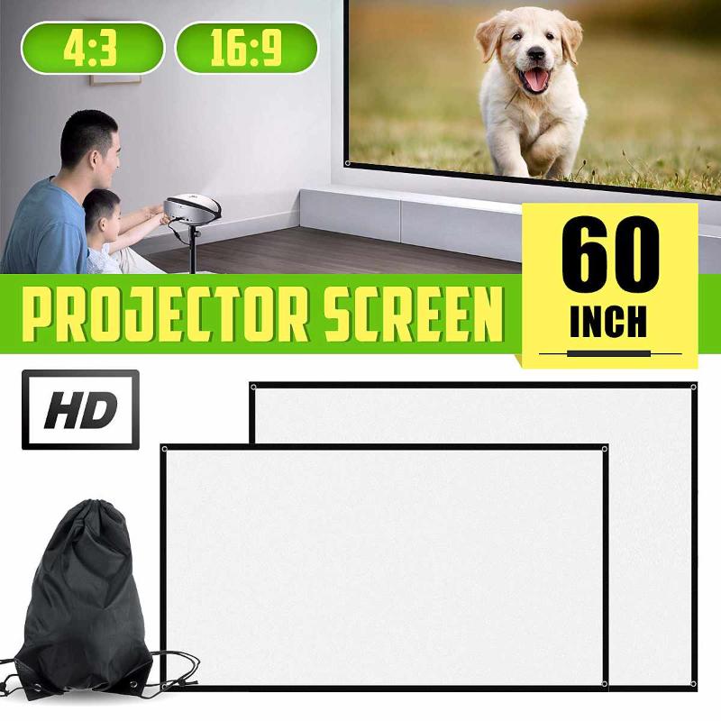 

Projector simple curtain home outdoor KTV office portable 3d HD projector screen for Home Theater