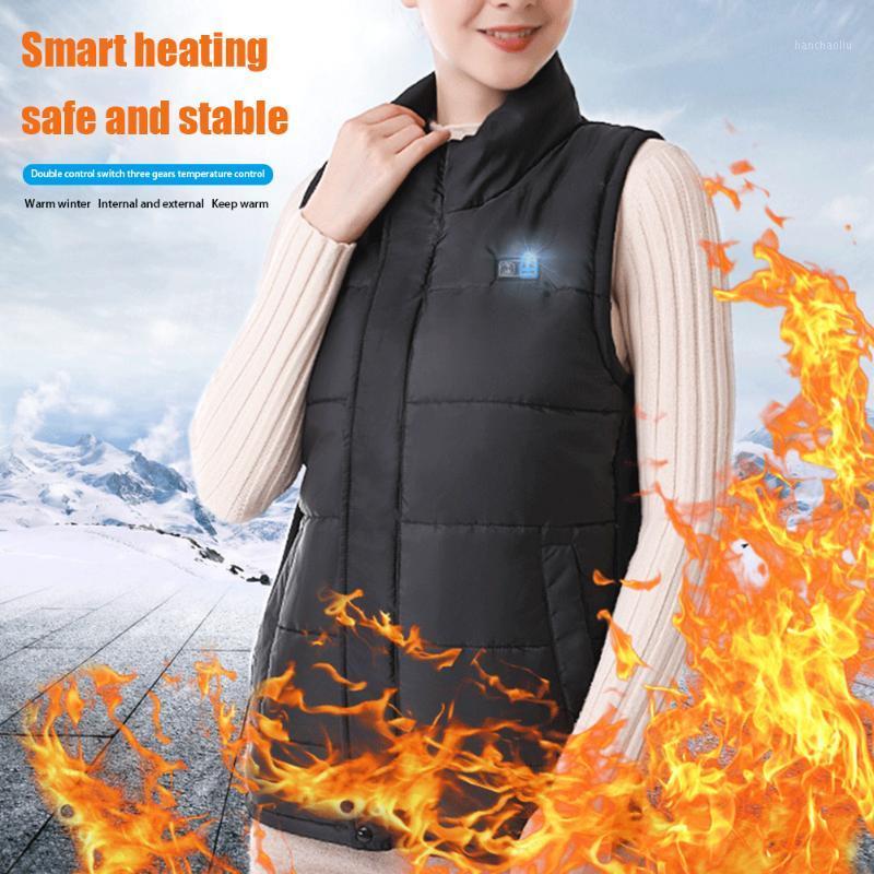 

Men Women Outdoor Fishing Electric Heated Vest Pain Relief Adults Washable Soft Solid Home Winter Casual USB Charging Keep Warm1, As pic