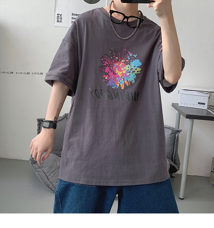 

Cotton t Shirt Men Fashion Tee Hip Hop Clothing Summer Short Sleeve Va99p Xn7x