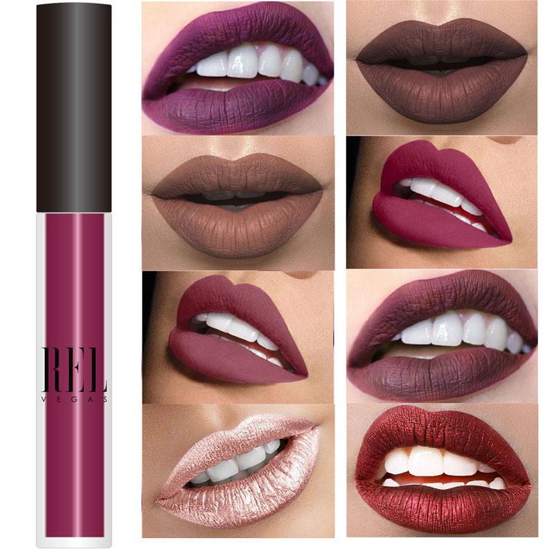 

Height Quality 10 Color Long-lasting Waterproof MaLipstick Tint Tattoo Matte Lip Gloss Nude Liquid Brand Makeup Lipstick, 06