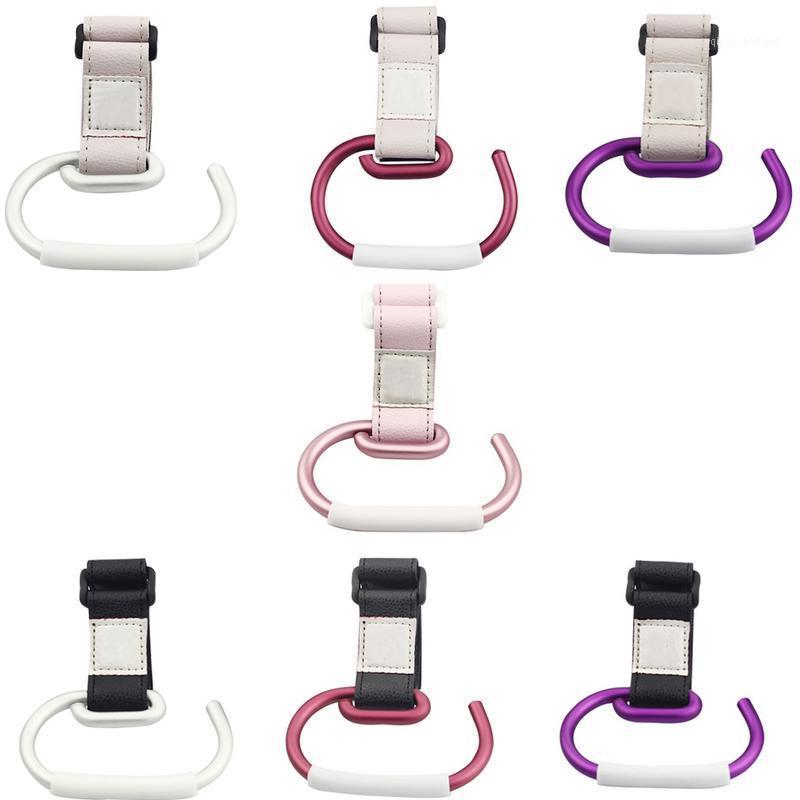 

7 Colors Baby Stroller Hooks Kids Pushchair Pram Hanger Carabiner Shopping Bag Clip Rotatable Hook With Strap And Hook Dropship1
