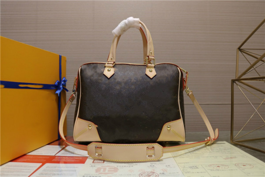 

M40325 High Quality Genuine Leather Women Bag Brand designer Purse Handbag Tote sale discount checks plaid luxury famous free ship, Brown flower