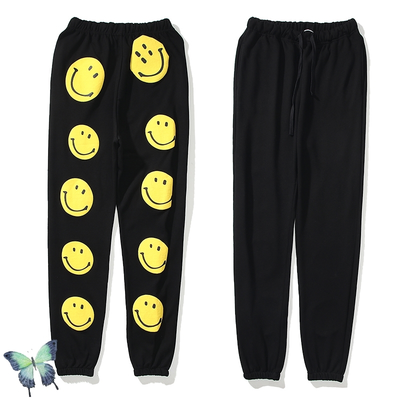 

2021 New Kapital the Face Sweatpants Men Women Flame Smiley Three-dimensional Relief Printing Trousers Ia8w, 4008