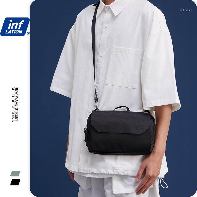 

INFLATION Fashion Men Shoulder Bag Mens Travel Shoulder Bags Messenger Male Bag Fanny Pack Hip Hop Travel Pouch 298AI20201, Black