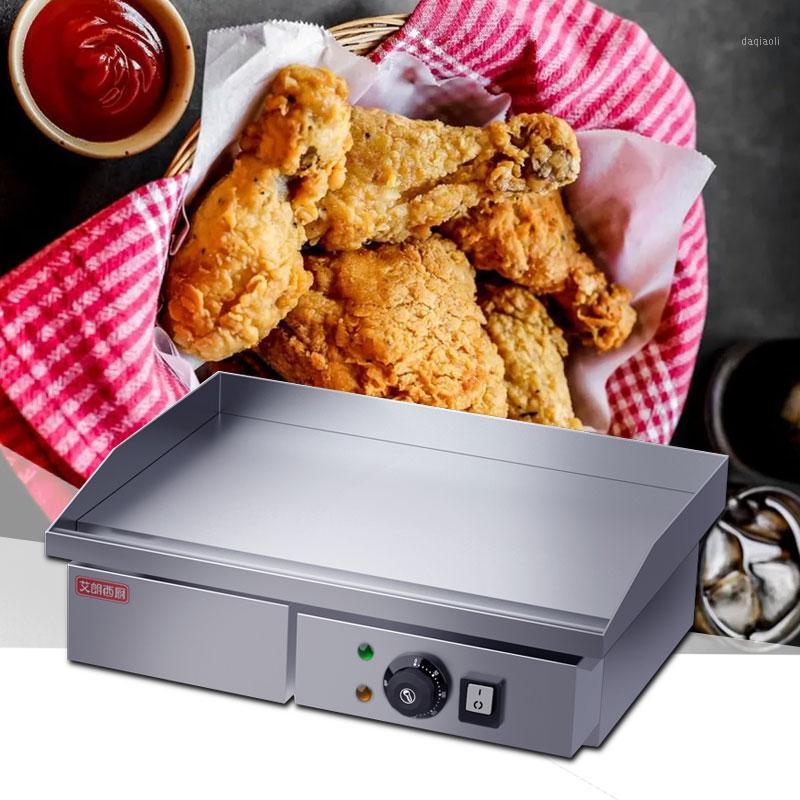 

3000W/220V commercial large capacity electric griddle teppanyaki iron plate squid fried rice hand cake machine1