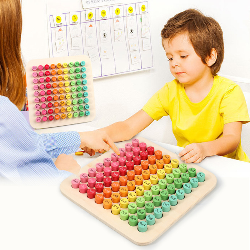 wooden toy arithmasticks Montessori Arithmetic game math aid children kids gift 