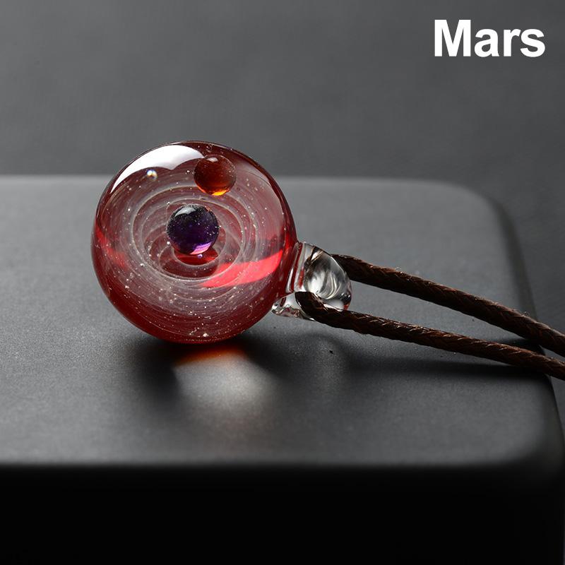 

Tiny Universe Crystal Necklace Galaxy Glass Ball Pendant Necklace Jewelry Gift NOV99