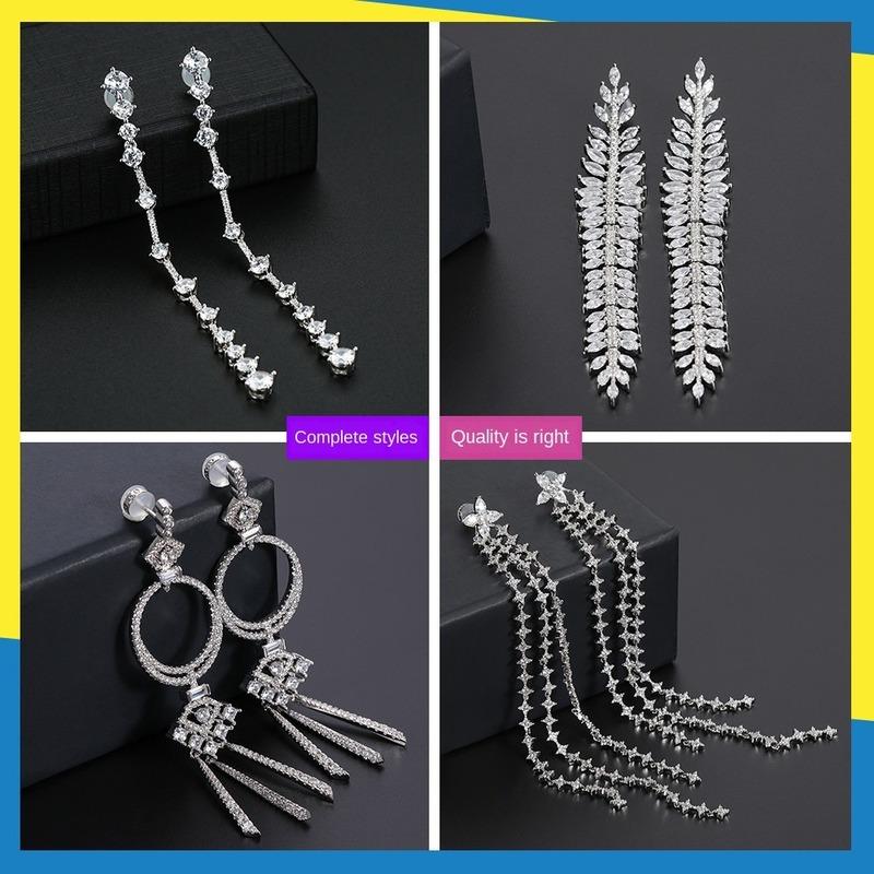 

2020 meteor new tassel earrings female simple elegant long section dinner feminine brand jewelry kpop charms Retro Exquisite