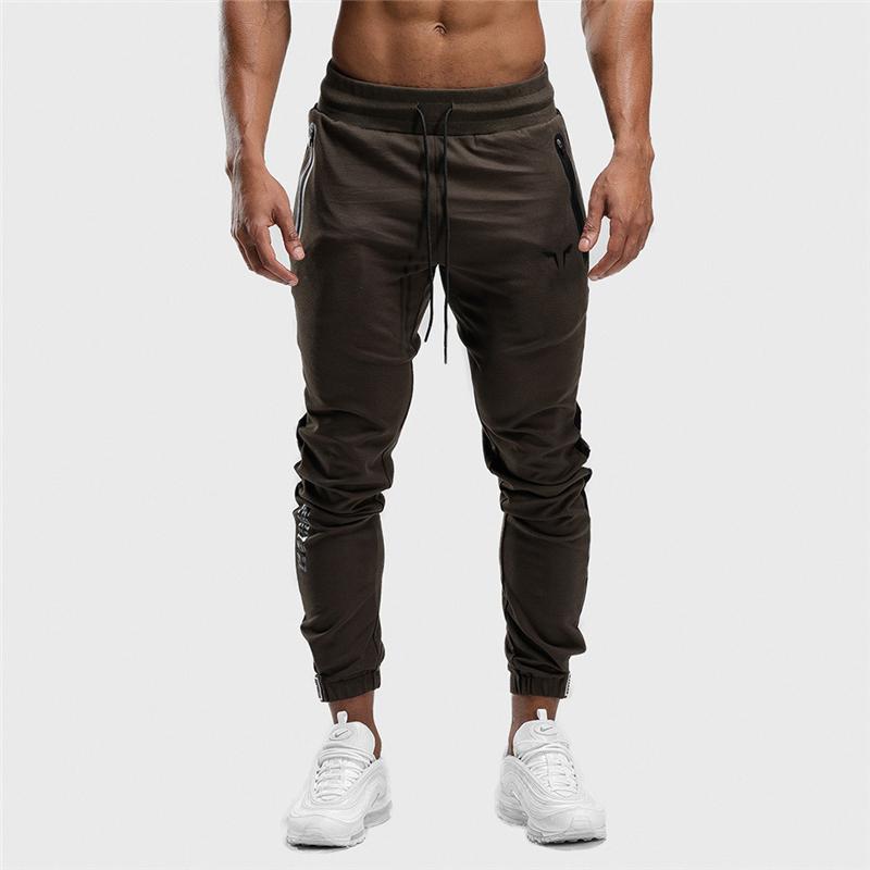 

Men Pants Striped Jogger Autumn Casual Mens Sweatpants Sportswear Long Trousers New Straight Pants Man Fitness Clothing, Black