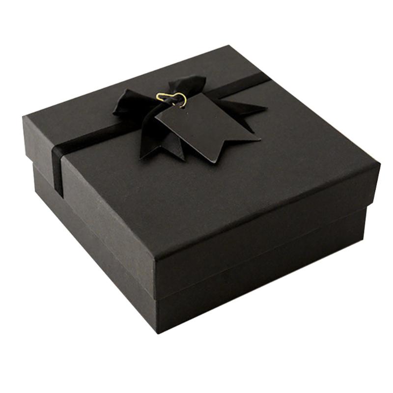

1Pc Black Storage Box Gift Perfume Packing Box Party Favor with Ribbon
