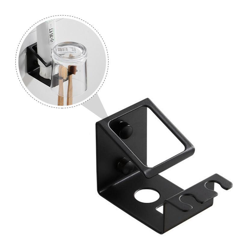 

1Pc Toothbrush Holder Stainless Steel Sturdy Organizer Toothbrush Holder Self Storage Rack for Toilet Home Bathroom Hotel