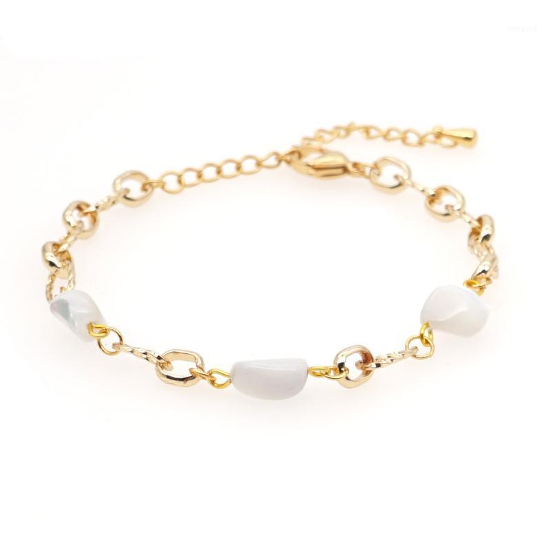 

Charm Bracelets Go2Boho Gold Color Chain Natural Stone For Women Ladies Jewelry 2021 Trendy Female Jewellery Armband1