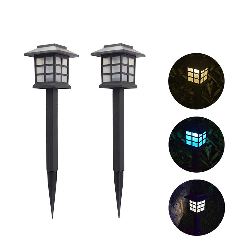 

LED Solar Small Palace Lamp Outdoor Waterproof Landscape Tartan Lawn Light Portable Decorative Lighting Suitable for Courtyard Garden Villa Park Square