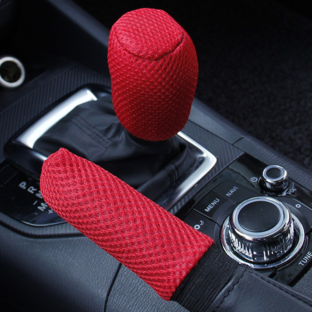 2 Pcs/set Car Handbrake Grips Hand Brake Cover Sleeve Hand Brake Gear Shift Knob Cover Universal Car-styling Auto Decoration-image-747784581
