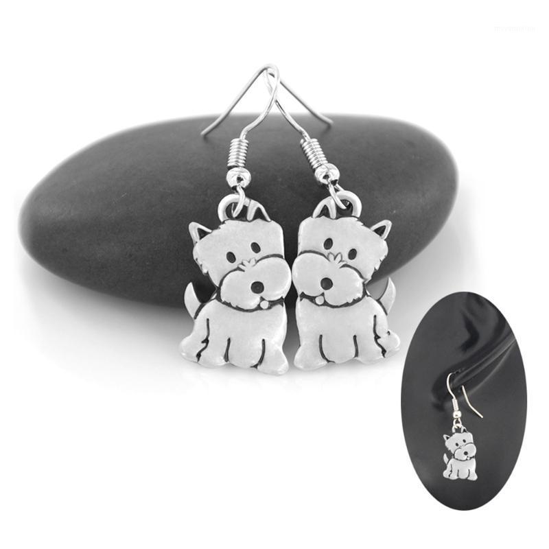

Vintage Westie & West Highland Dog Drop Earrings Dangle Earrings For Women Minimalist Jewelry Girls Gift For Dog Mom1