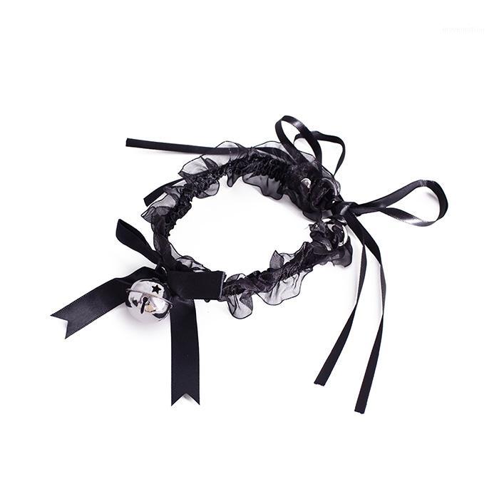 

Japanese-Style Cute Chiffon Lace Collar Big Bell Bow Cat Lace-up Neckband Traction1