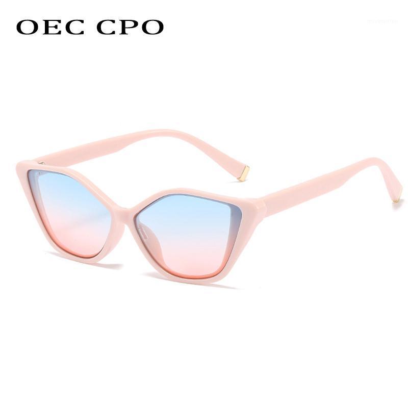 

OEC CPO Vintage Cat Eye Sunglasses For Women Punk Sexy Pink Sun Glasses Female Fashion Shades Brand Designer UV400 Eyeglasses1