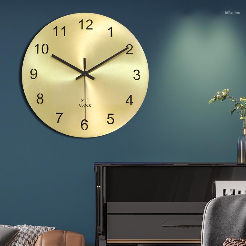 

Gold Fashion European Style Home Decor Wall Clock Living Room Luxury Modern Wall Clock Reloj De Pared Nordic Design BD50WC1