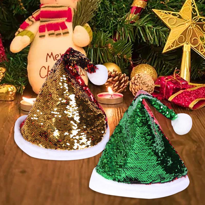 

2020 Children&adult Christmas Hat Spring Cap Funny Party Christmas Tree Costume Hats For Boys Girls, Gold