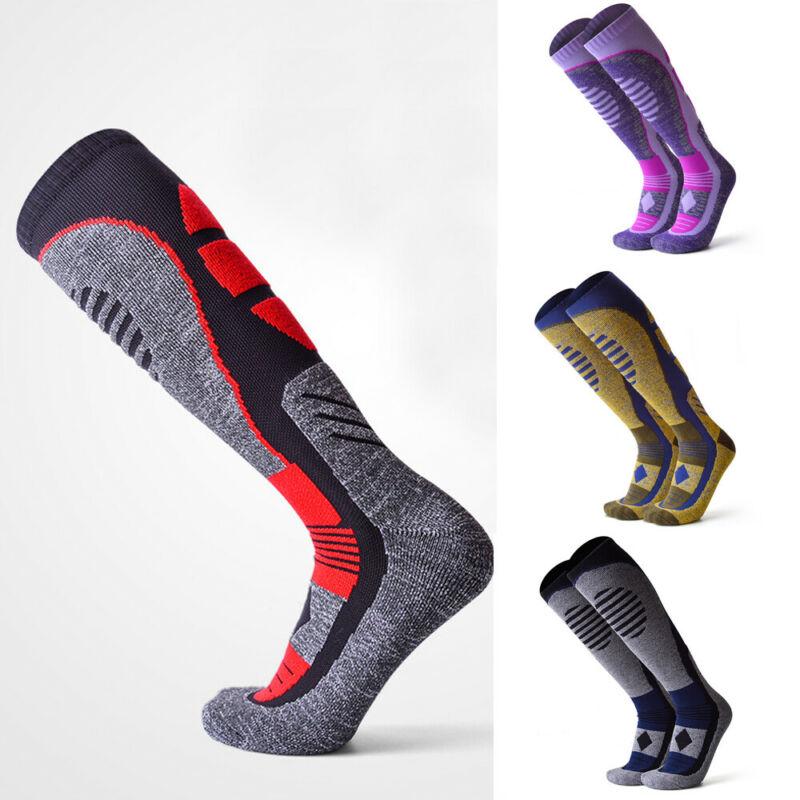 

Mens Long Thick Cottn Thermal Boot Socks Walking Hiking Ski Winter Warm Thermal Boot Socks Sports Winter Warm Sock, Black