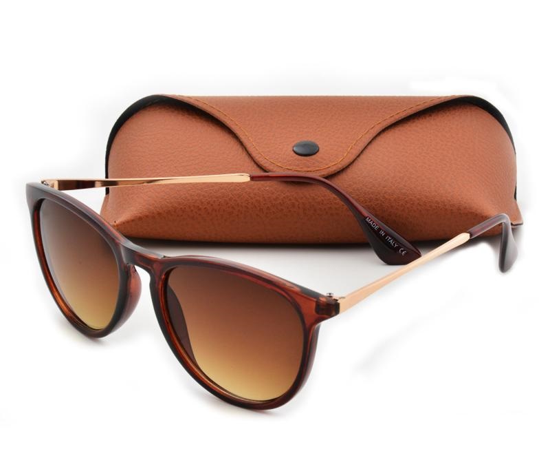 

Top Quality New Fashion Sunglasses For Man Woman Erika Eyewear Brand Designer Sun Glasses Matt Leopard Gradient UV400 Lenses Box and case