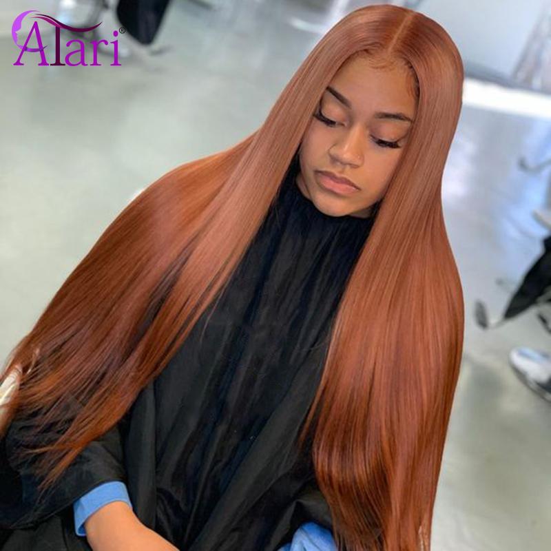 

HD Lace Frontal Wig 30 Brown Lace Wig 30 Inch Front 180% Straight Virgin Human Hair Wigs For Black Women, Natural color