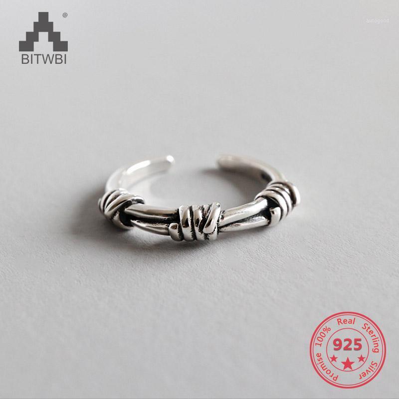 

Other Bracelets 100% 925 Sterling Silver Jewelry Thai Knots Open Rings For Women Bijoux NGifts1