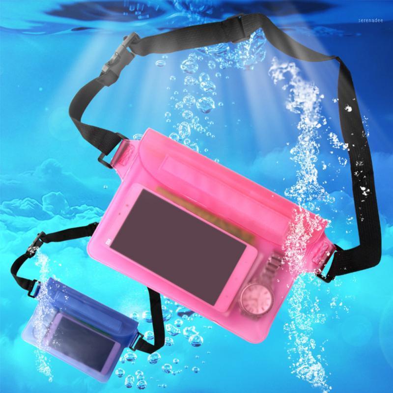

Three Layers Waterproof Underwater Waist Bag Drifting Belt Bag Fanny Pack Beach Dry Pouch Phone Case Wallet1, Sky blue