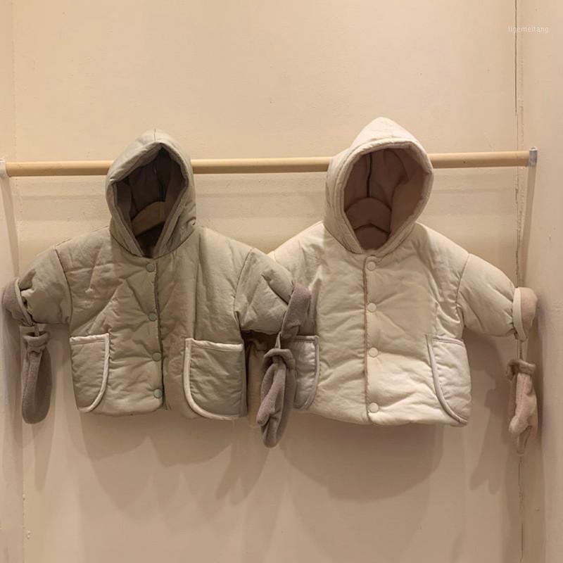 

Newborn Baby Jacket Velvet Winter Infant Girls Coat Double Sides Wear Boys Jacket Thick Cotton Outfits Toddler Baby Clothes 0-2Y1, Not include gloves